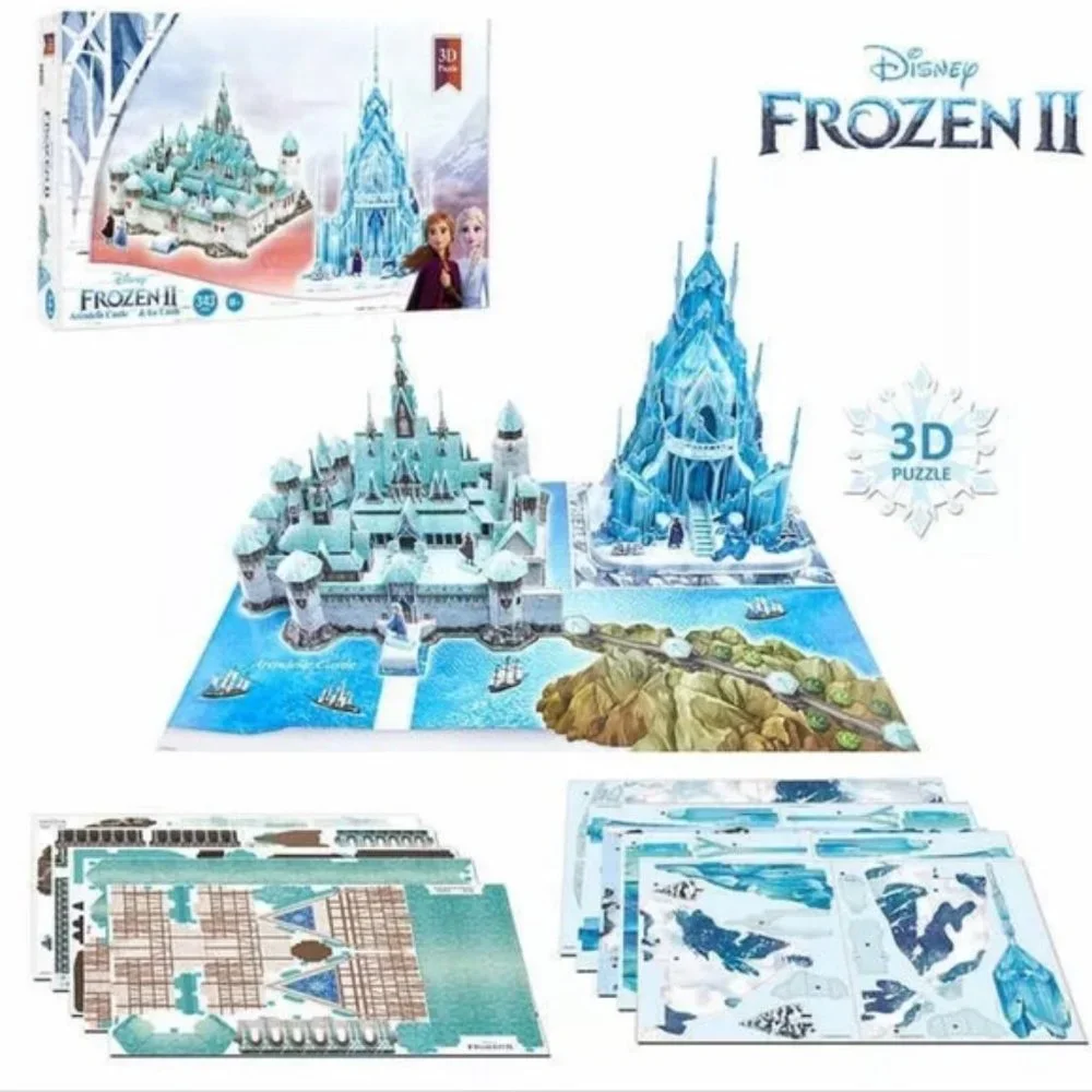 Frozen II Arendelle Castle & Ice Castle 3D Puzzle